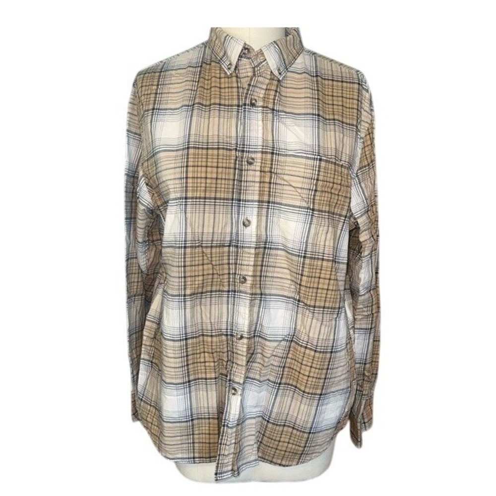 Mens Banana Republic Plaid Button Down Long Sleeve Casual Work Top Untuck‎ Large
